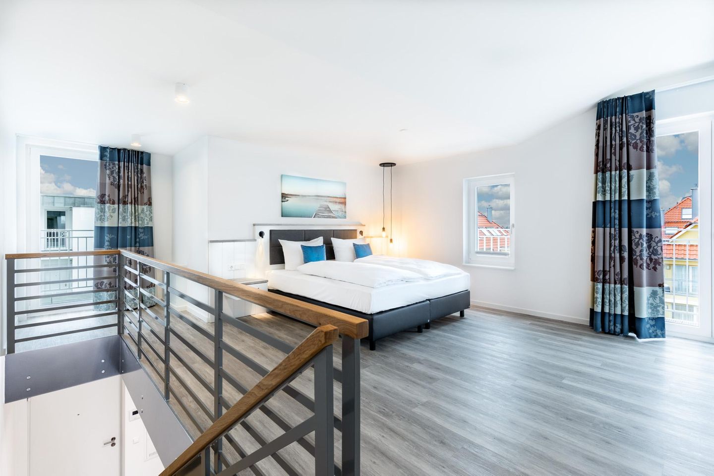 Apartmentanlage Meerblickvilla Apartmentanlage Meerblickvilla 3-45 Großenbrode - Galerie mit Boxspringbett