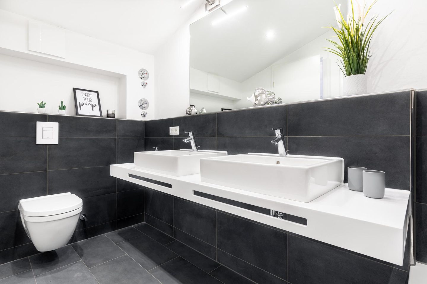 Apartmentanlage Meerblickvilla Apartmentanlage Meerblickvilla 4-46 Großenbrode - Badezimmer 1 mit Waschtisch