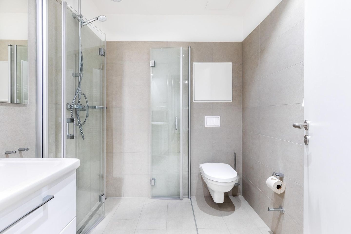 Ferienapartments am Krusespeicher Ferienapartments am Krusespeicher 0-04 Wismar - Badezimmer mit ebenerdiger Regendusche