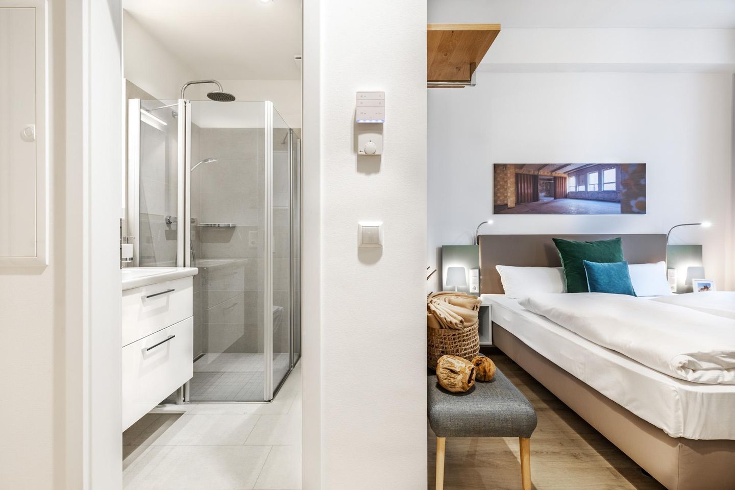 Ferienapartments am Krusespeicher Ferienapartments am Krusespeicher 1-07 Wismar - Schlafzimmer