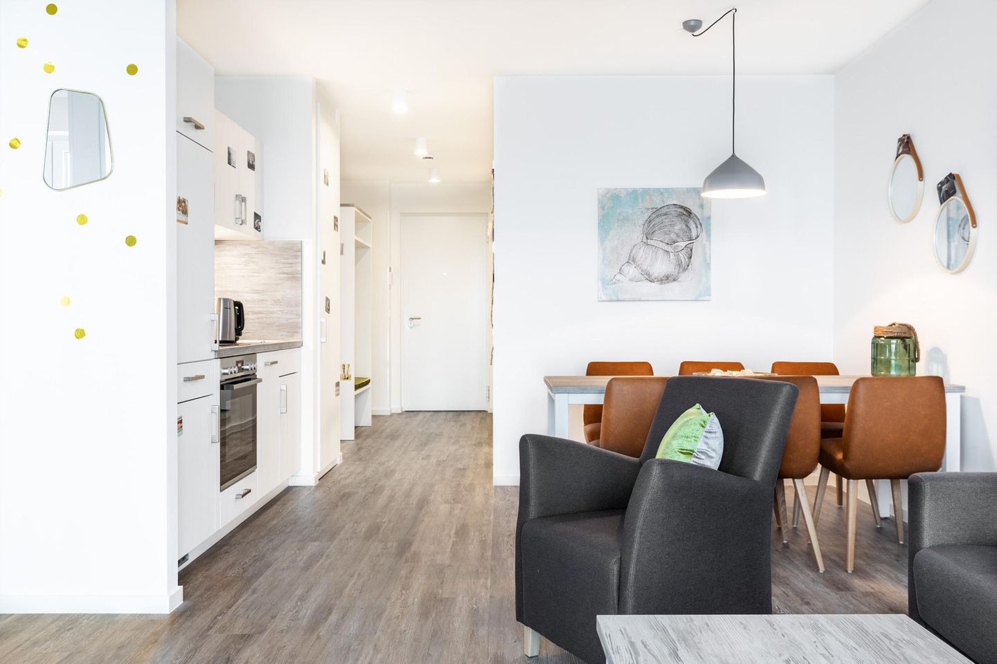 Apartmentanlage Meerblickvilla Apartmentanlage Meerblickvilla 3-38 Großenbrode - Eingangsbereich mit Küchenzeile