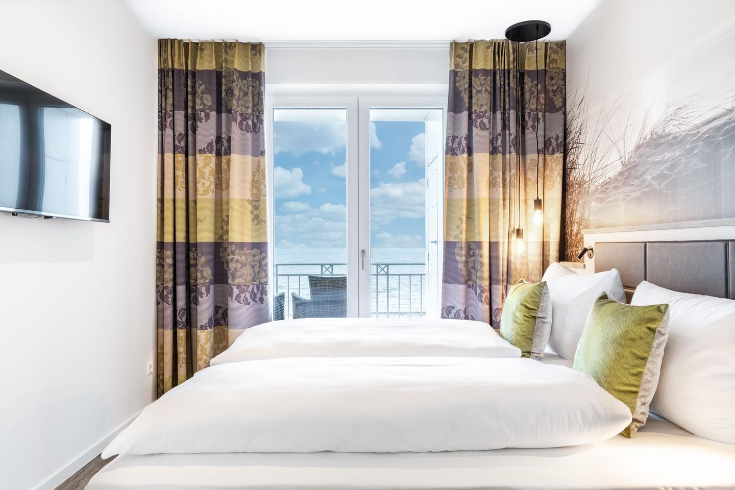 Apartmentanlage Meerblickvilla Apartmentanlage Meerblickvilla 3-38 Großenbrode - Schlafzimmer 2 mit Meerblick