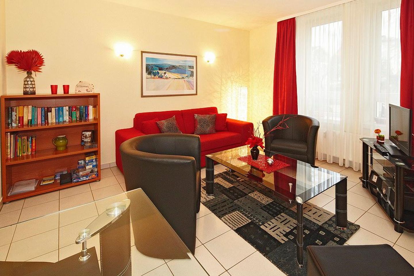 Strand-Park Strand-Park 201 Usedom - Wohn-Essbereich mit Couch