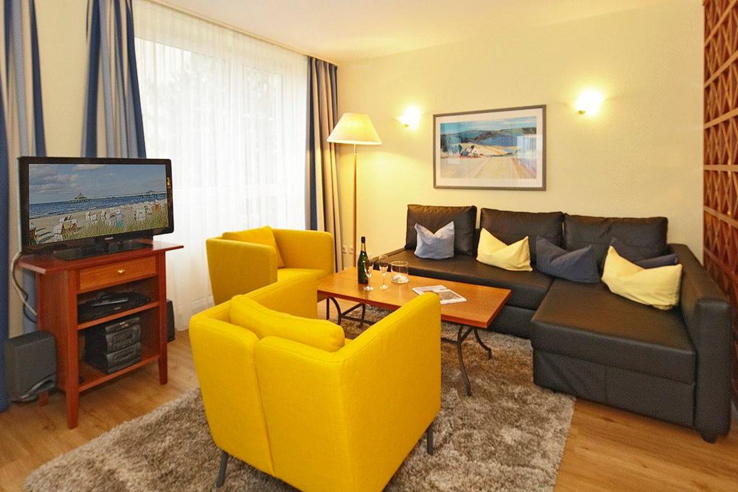 Strand-Park Strand-Park 212 Usedom - Wohn-Essbereich mit Couch