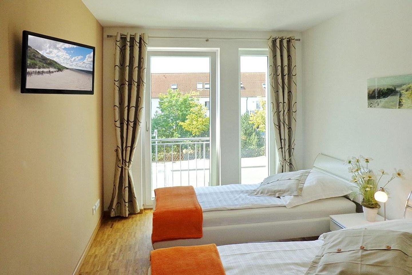 DünenResort Binz DünenResort Binz 111 Rügen - Schlafzimmer mit zwei Einzelbetten