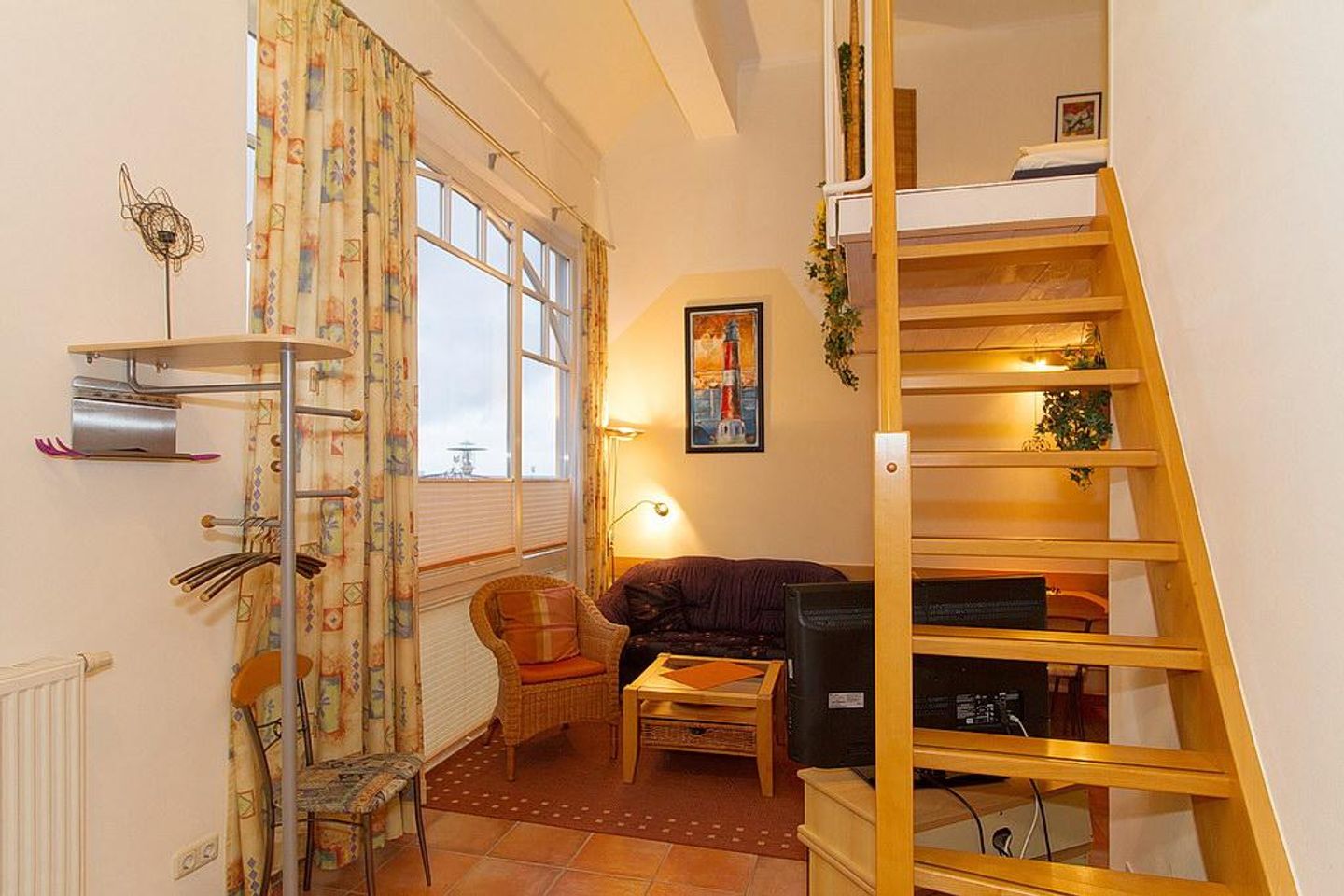 Meeresblick Meeresblick 026 Kühlungsborn - Wohn-Essbereich mit Couch