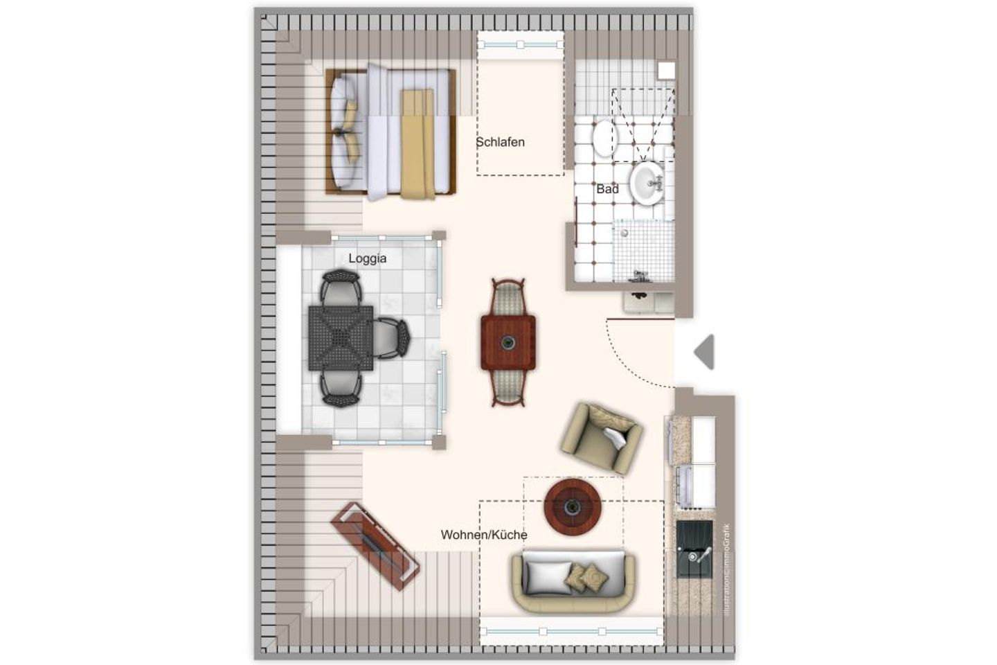 Ferienvillen Anna Düne Ferienvillen Anna Düne 2-08 Wangerooge - Grundriss