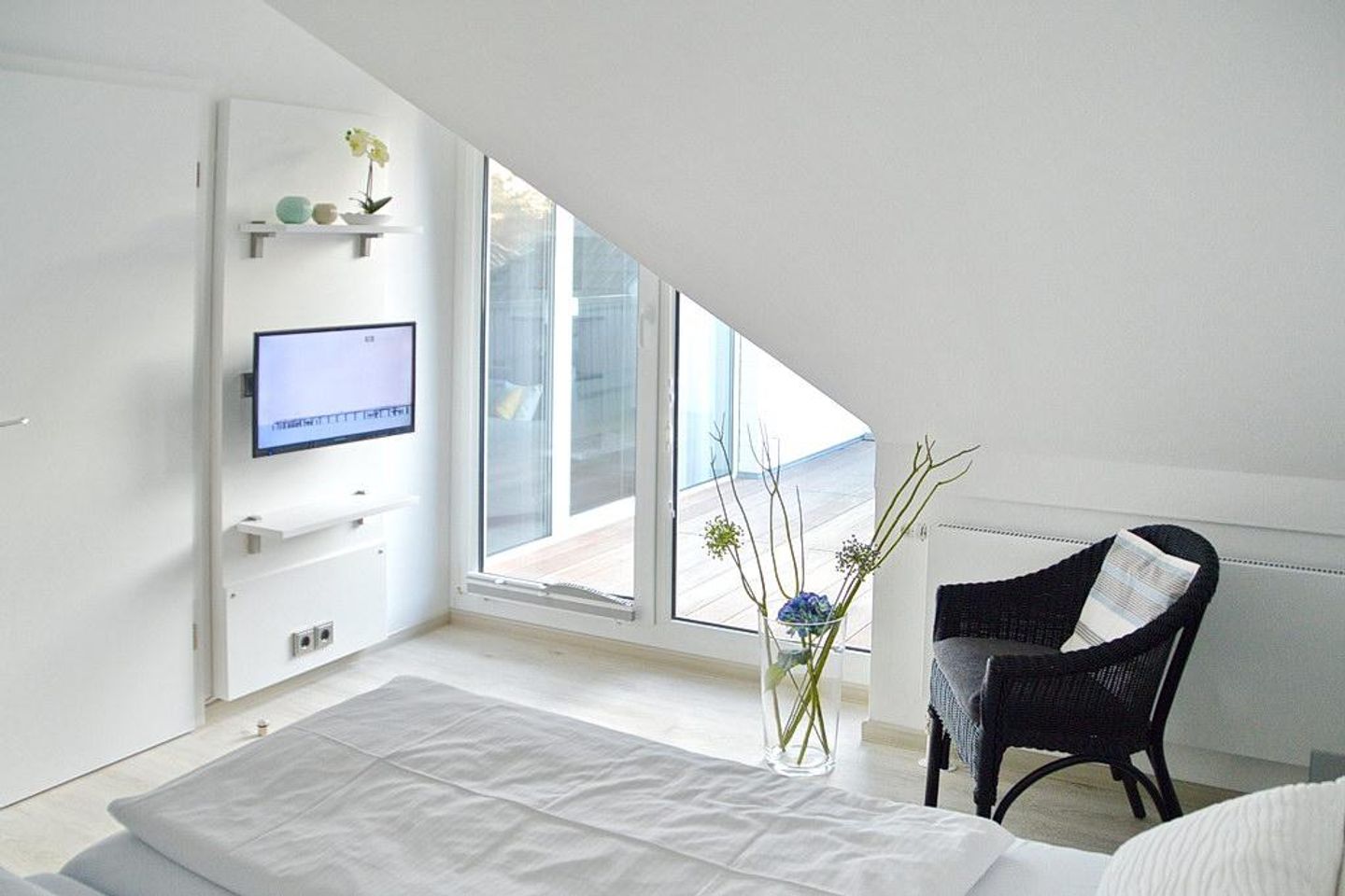 Residenz Seestern Residenz Seestern 2-31 Boltenhagen - Schlafzimmer mit Fernseher