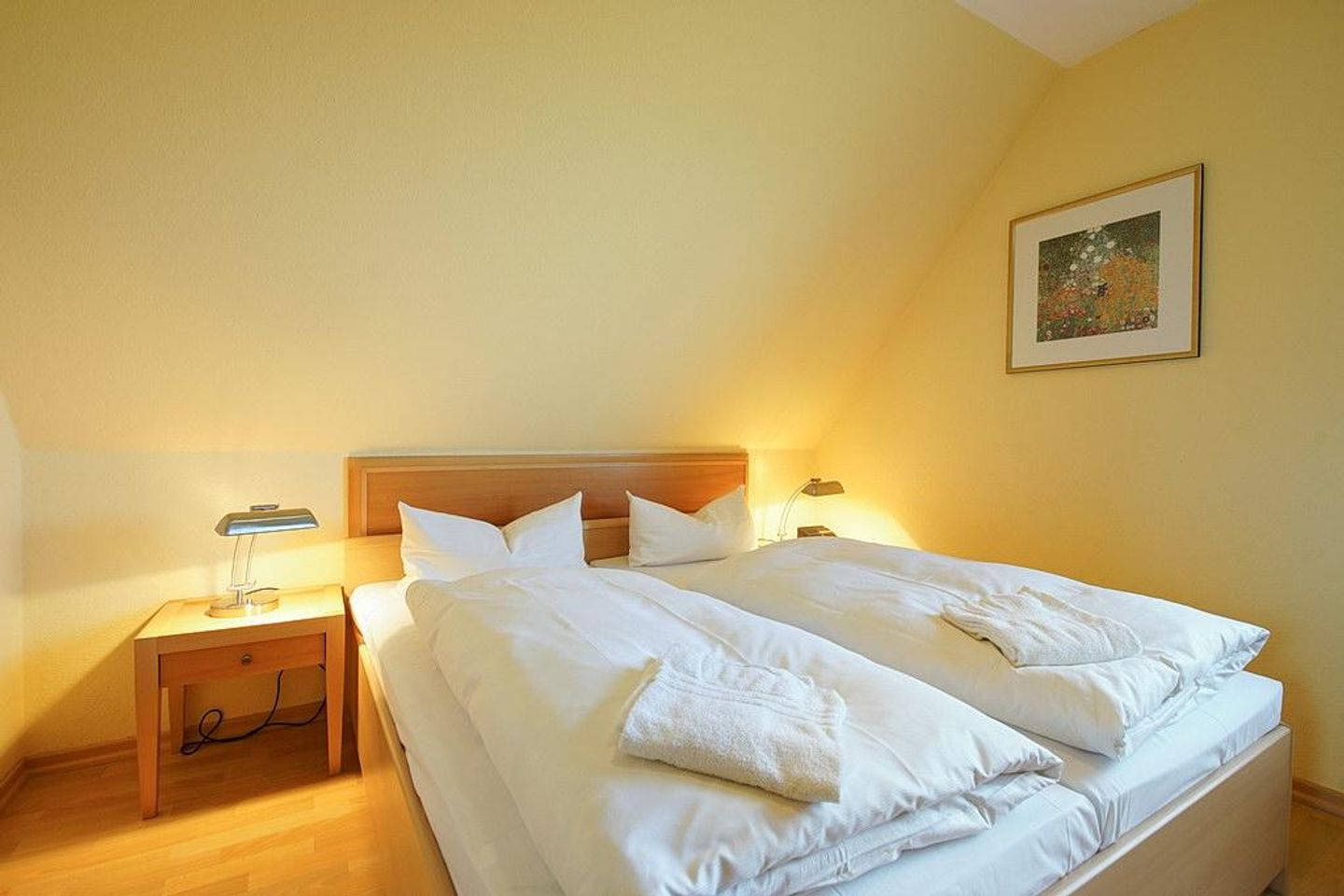 Hus Inselkieker Hus Inselkieker 213 Schillig - Schlafzimmer mit Doppelbett