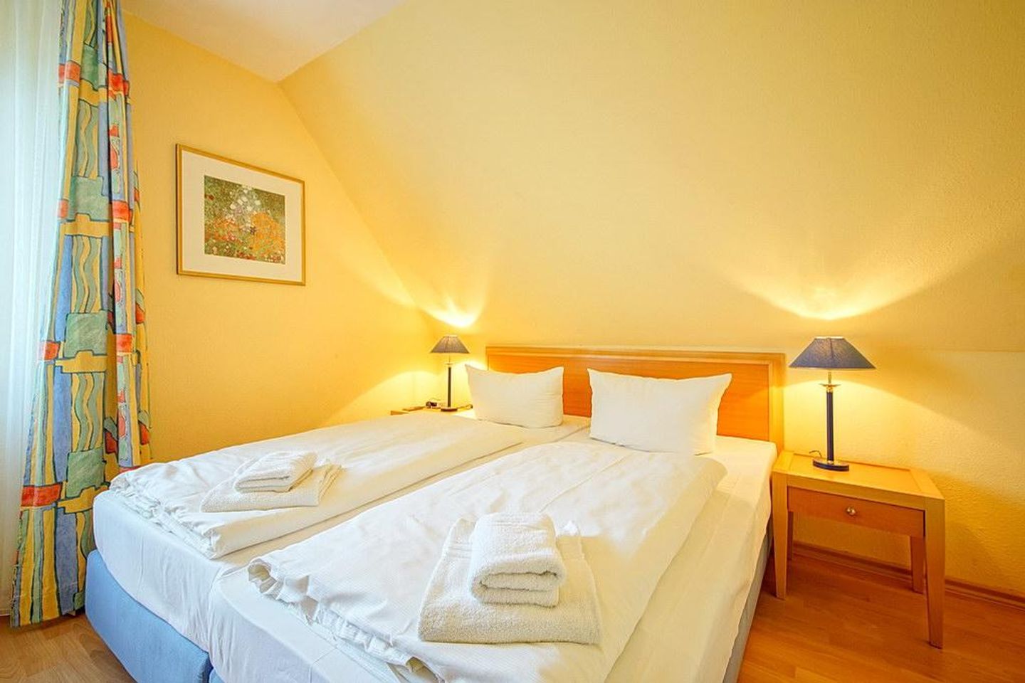 Hus Inselkieker Hus Inselkieker 214 Schillig - Schlafzimmer mit Doppelbett