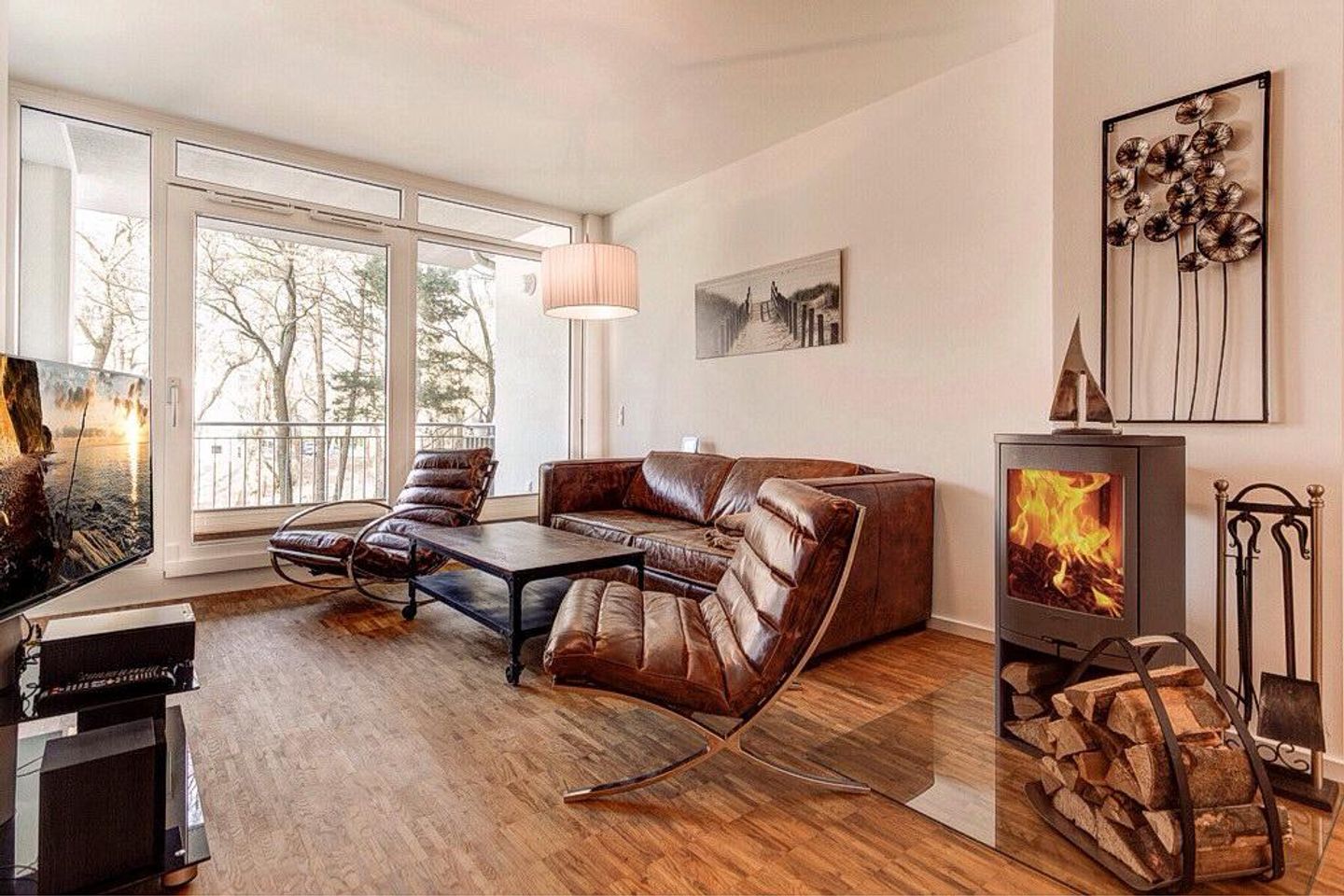 DünenResort Binz DünenResort Binz 115 Rügen - Wohn-Essbereich mit Couch