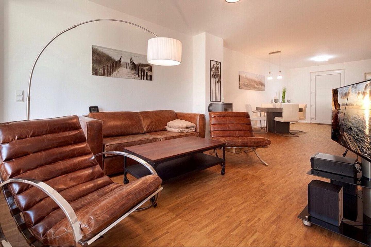 DünenResort Binz DünenResort Binz 115 Rügen - Wohn-Essbereich mit Couch