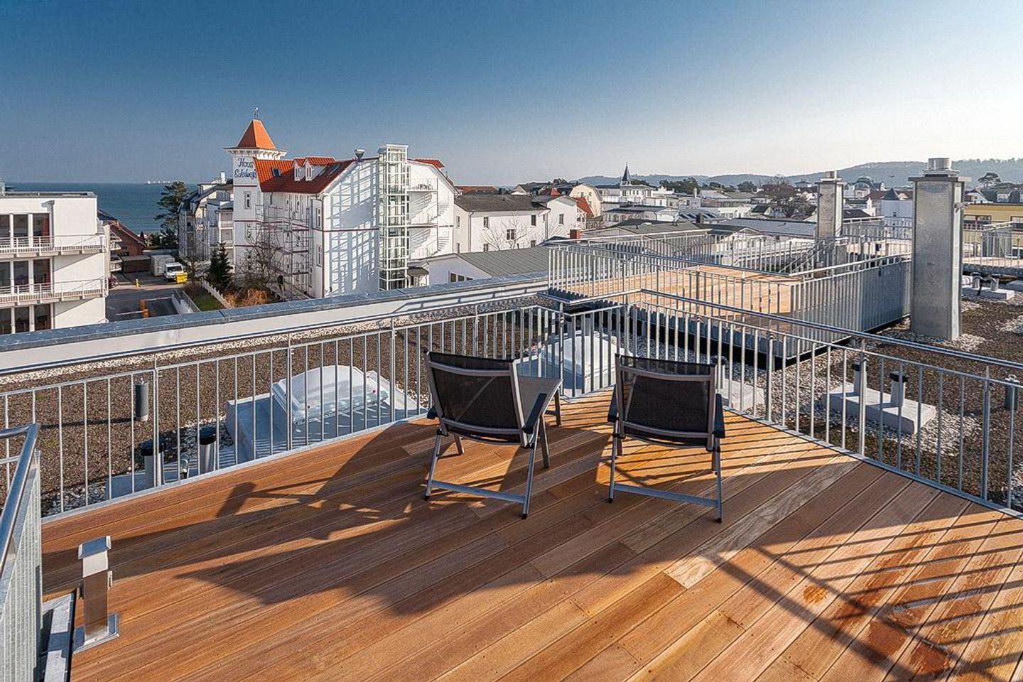 DünenResort Binz DünenResort Binz 436 Rügen - Dachterrasse mit Liegen