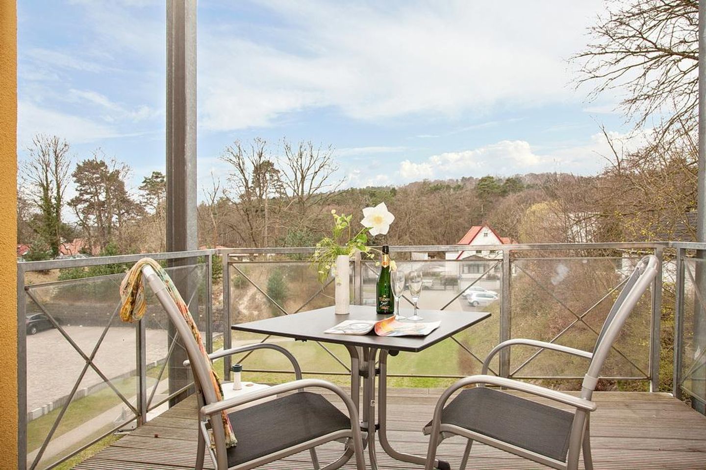 Villa Aegir Villa Aegir 114 Usedom - Balkon mit Gartenmöbeln