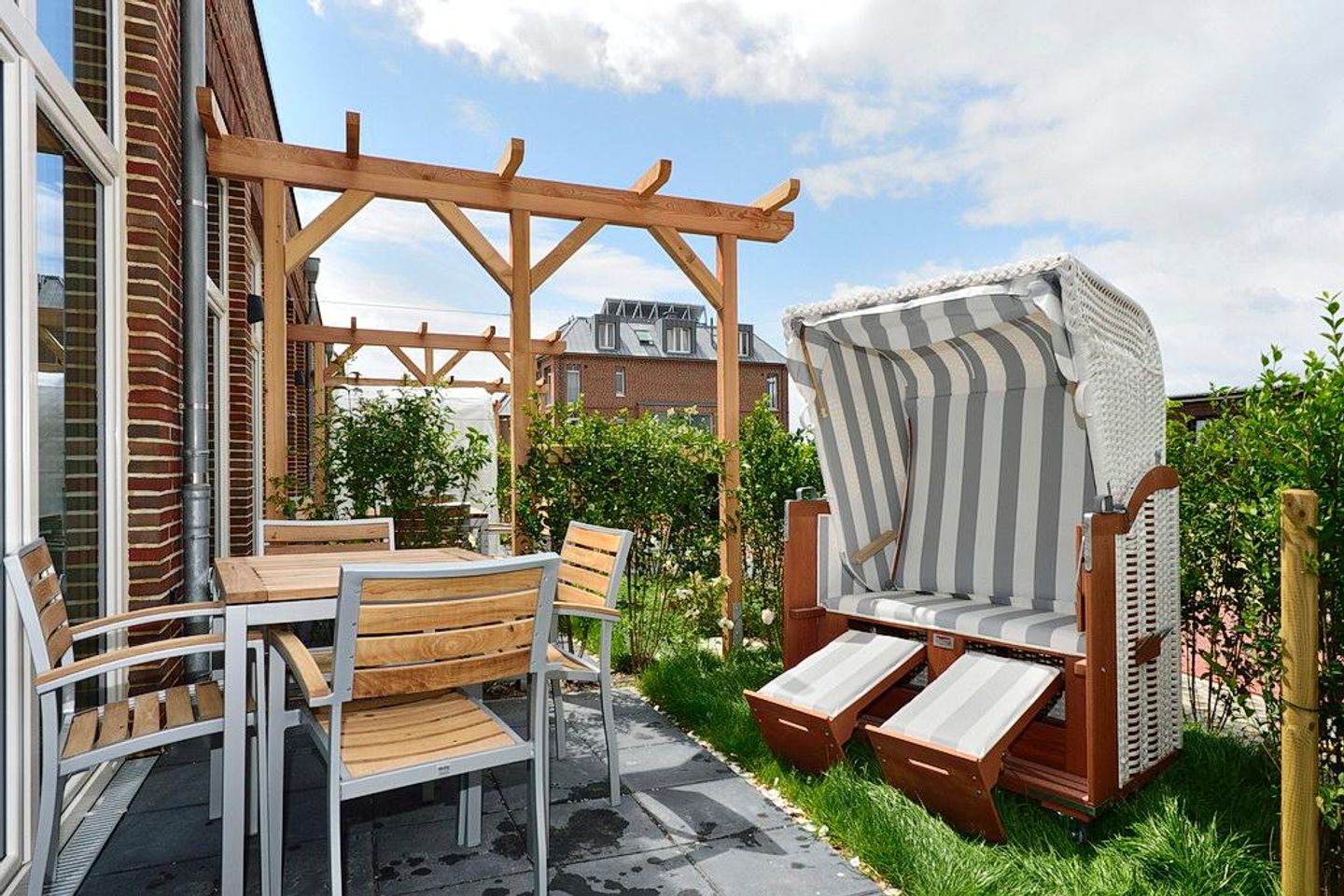 Aparthotel Anna Düne Aparthotel Anna Düne 0-03 Wangerooge - Terrasse mit Sitzmöbel