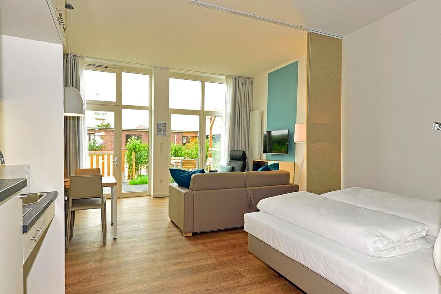 Aparthotel Anna Düne Aparthotel Anna Düne 0-04 Wangerooge - Wohn/ Essbereich