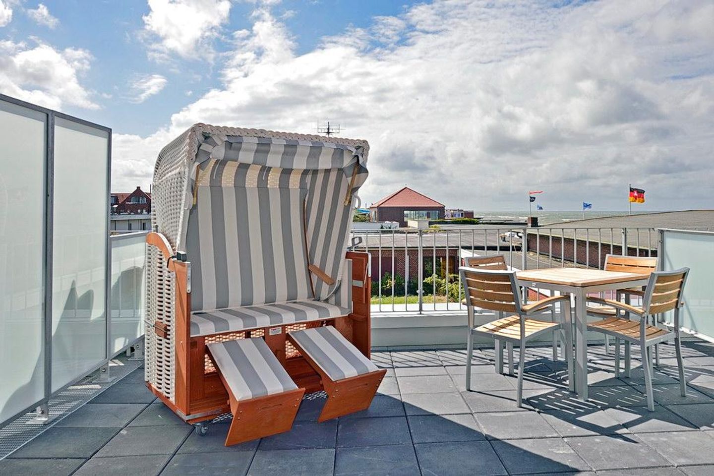 Aparthotel Anna Düne Aparthotel Anna Düne 1-14 Wangerooge - Balkon mit Ausblick