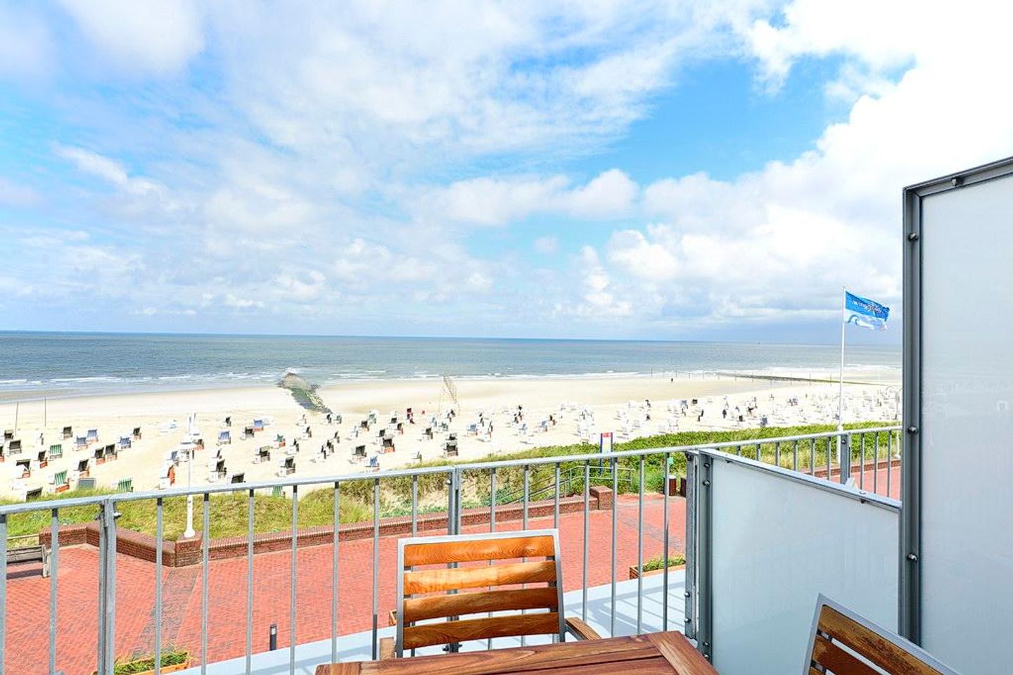Aparthotel Anna Düne Aparthotel Anna Düne 1-22 Wangerooge - Balkon mit Ausblick