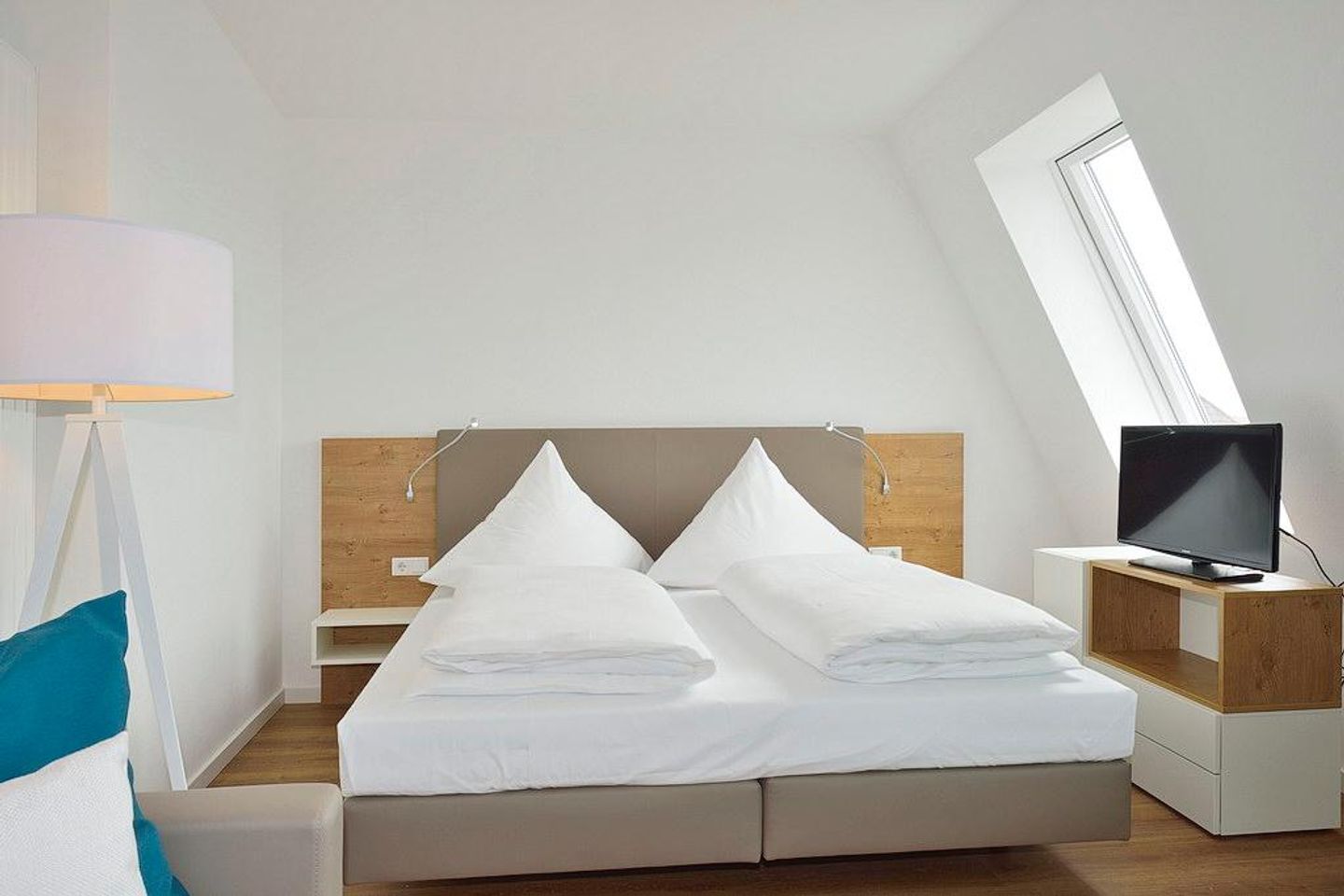 Aparthotel Anna Düne Aparthotel Anna Düne 3-41 Wangerooge - Schlafbereich mit Doppelbett