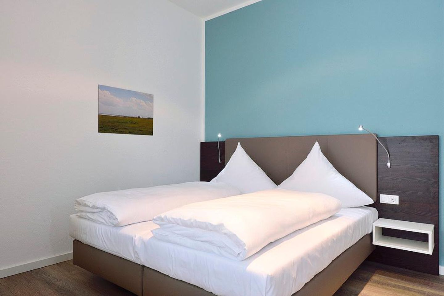 Aparthotel Anna Düne Aparthotel Anna Düne 0-07 Wangerooge - Schlafbereich mit Doppelbett