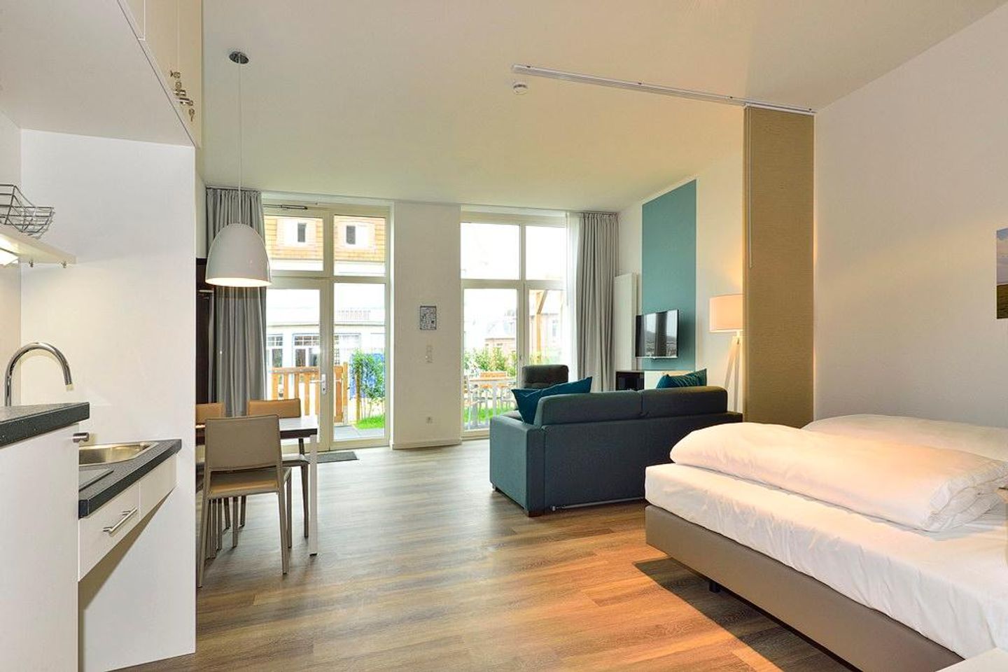 Aparthotel Anna Düne Aparthotel Anna Düne 0-07 Wangerooge - Wohnessbereich