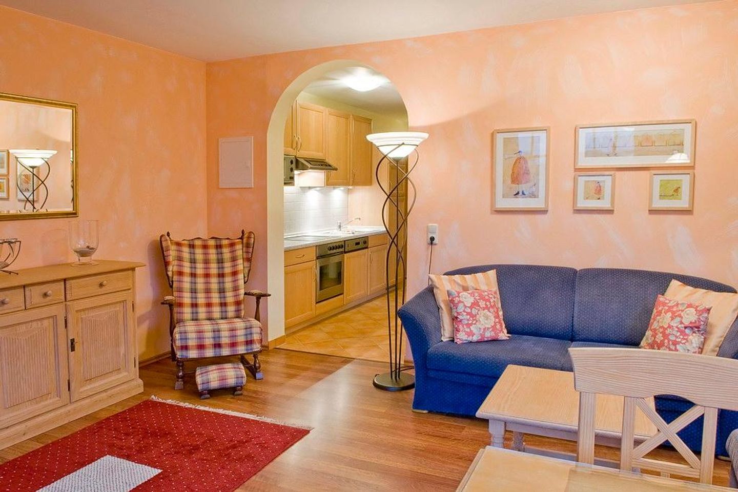 Meeresblick Meeresblick 208 Kühlungsborn - Wohn-Essbereich mit Couch