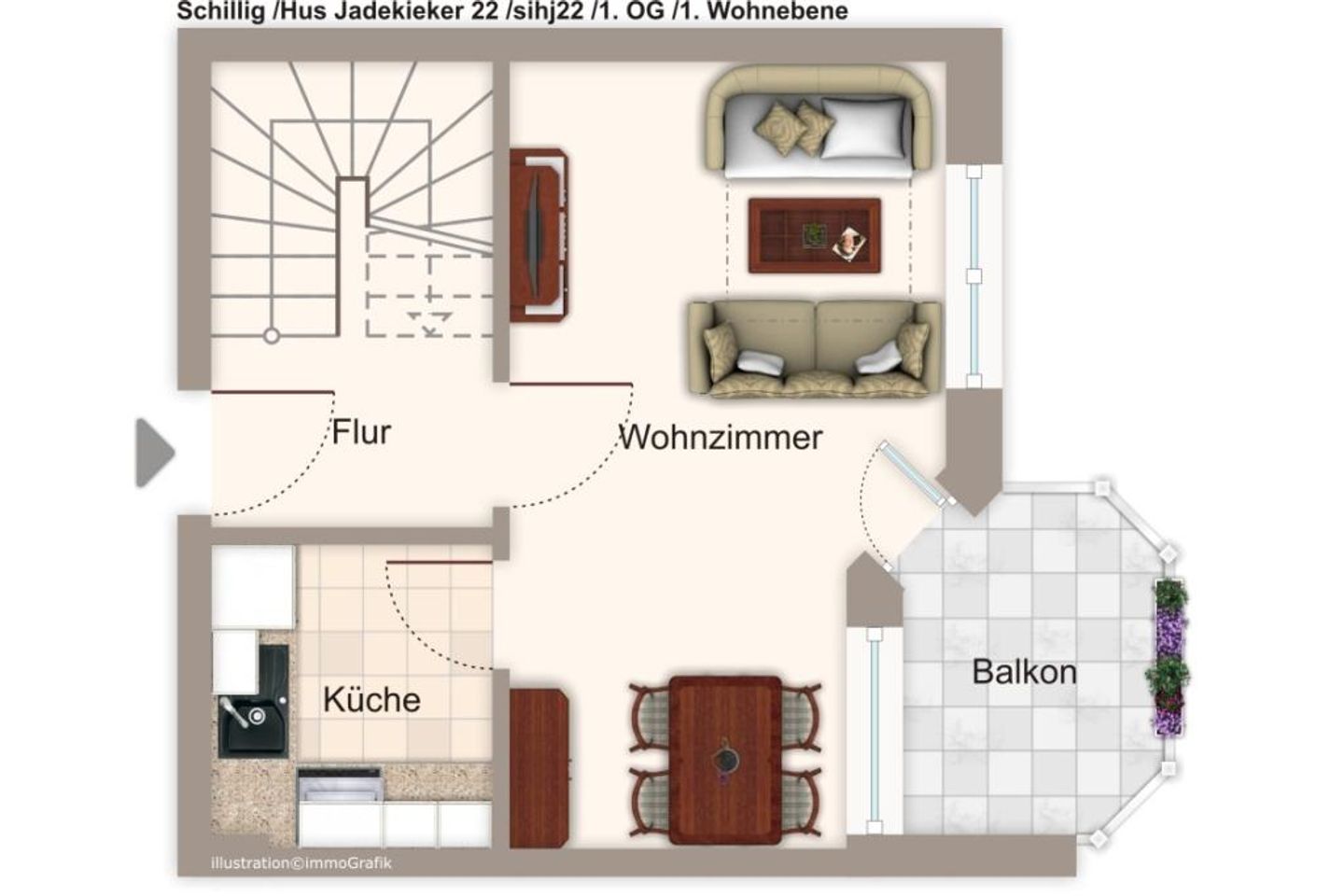 Hus Jadekieker Hus Jadekieker 22 Schillig - Grundriss