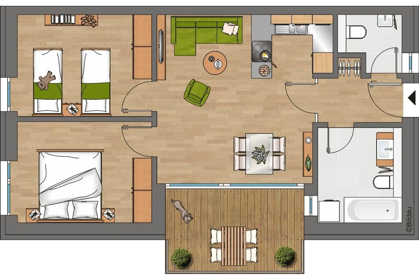 DünenResort Binz DünenResort Binz 114 Rügen - Grundriss