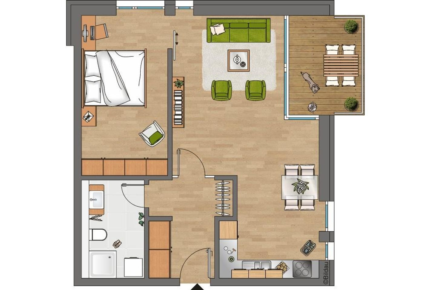 DünenResort Binz DünenResort Binz 128 Rügen - Grundriss