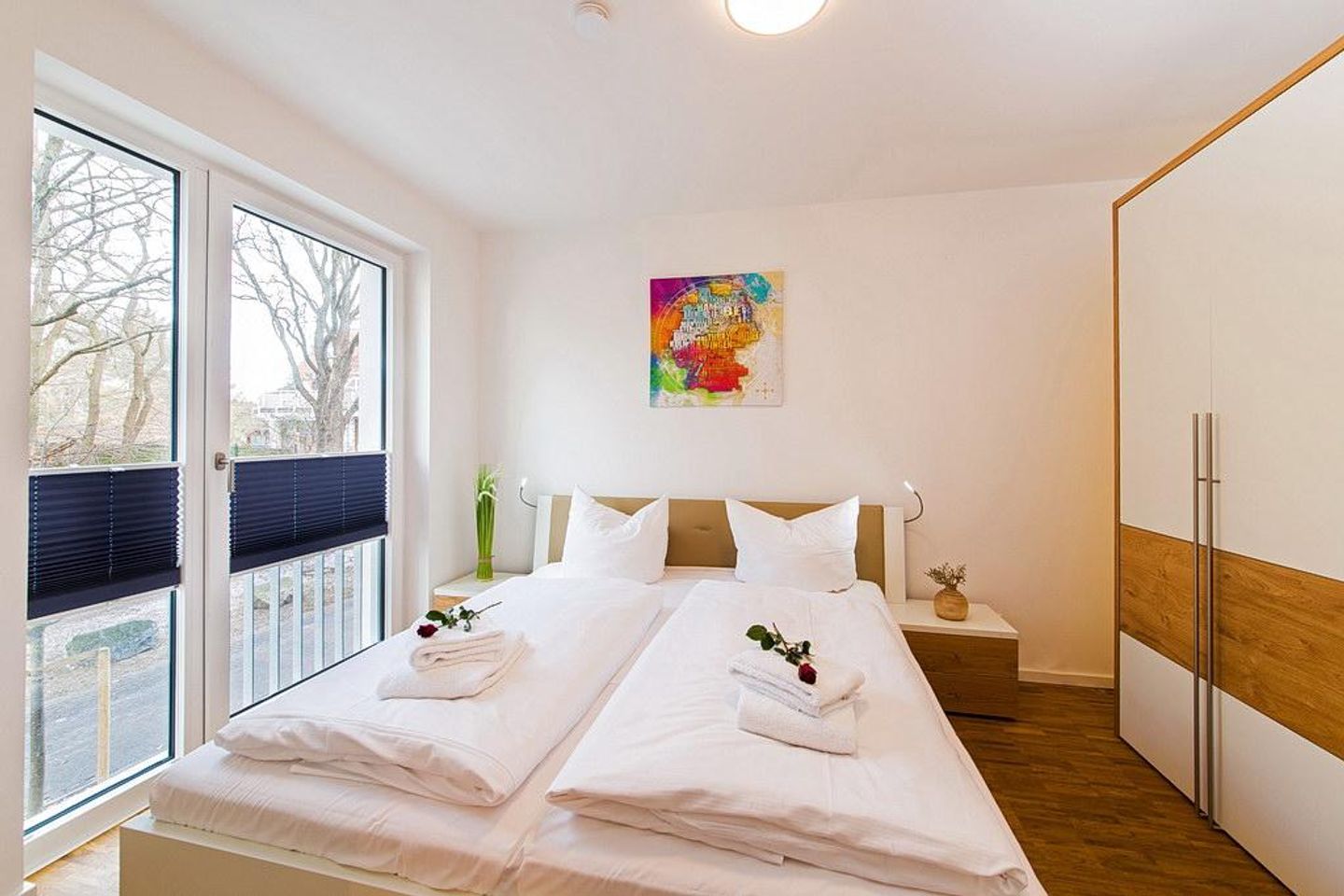 DünenResort Binz DünenResort Binz 116 Rügen - Schlafzimmer mit Doppelbett