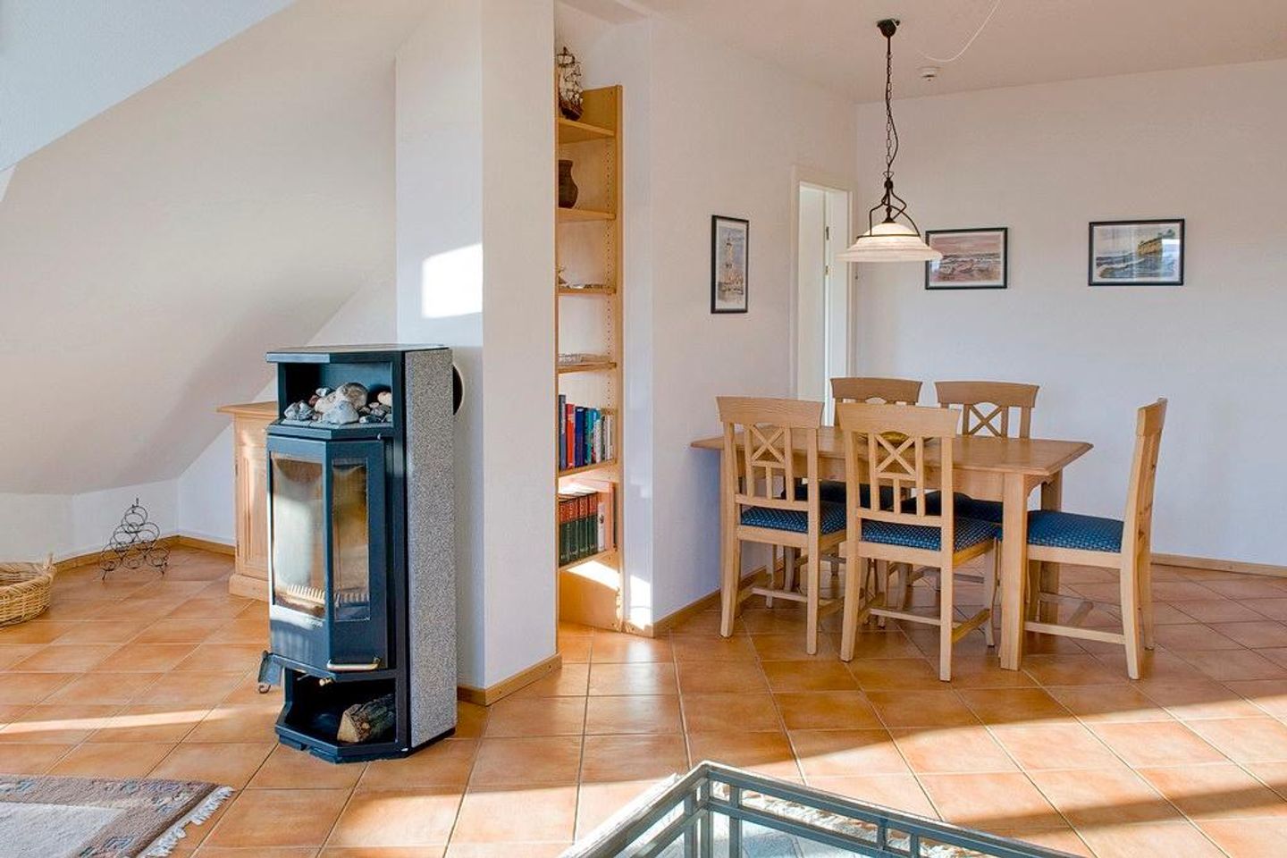 Meeresblick Meeresblick 507 Kühlungsborn - Wohn-Essbereich mit Couch