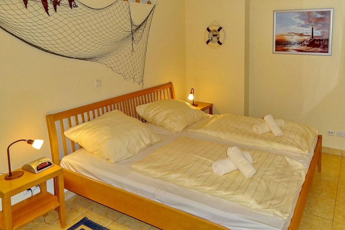 Dünenschloss Dünenschloss 1-20 Kühlungsborn - Schlafzimmer mit Doppelbett