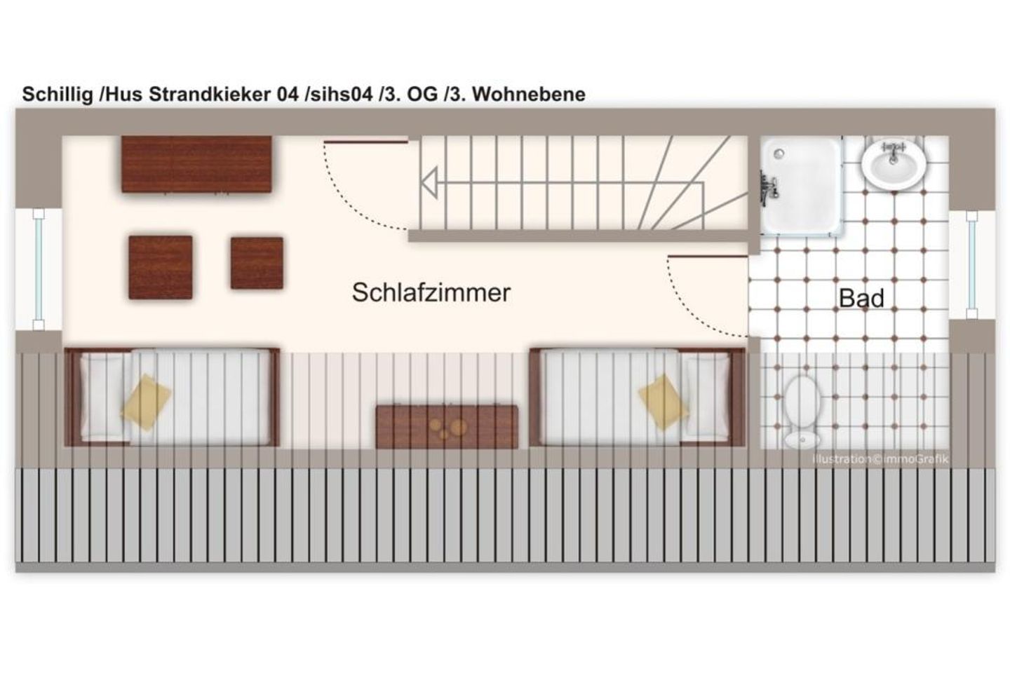 Hus Strandkieker Hus Strandkieker 04 Schillig - Grundriss