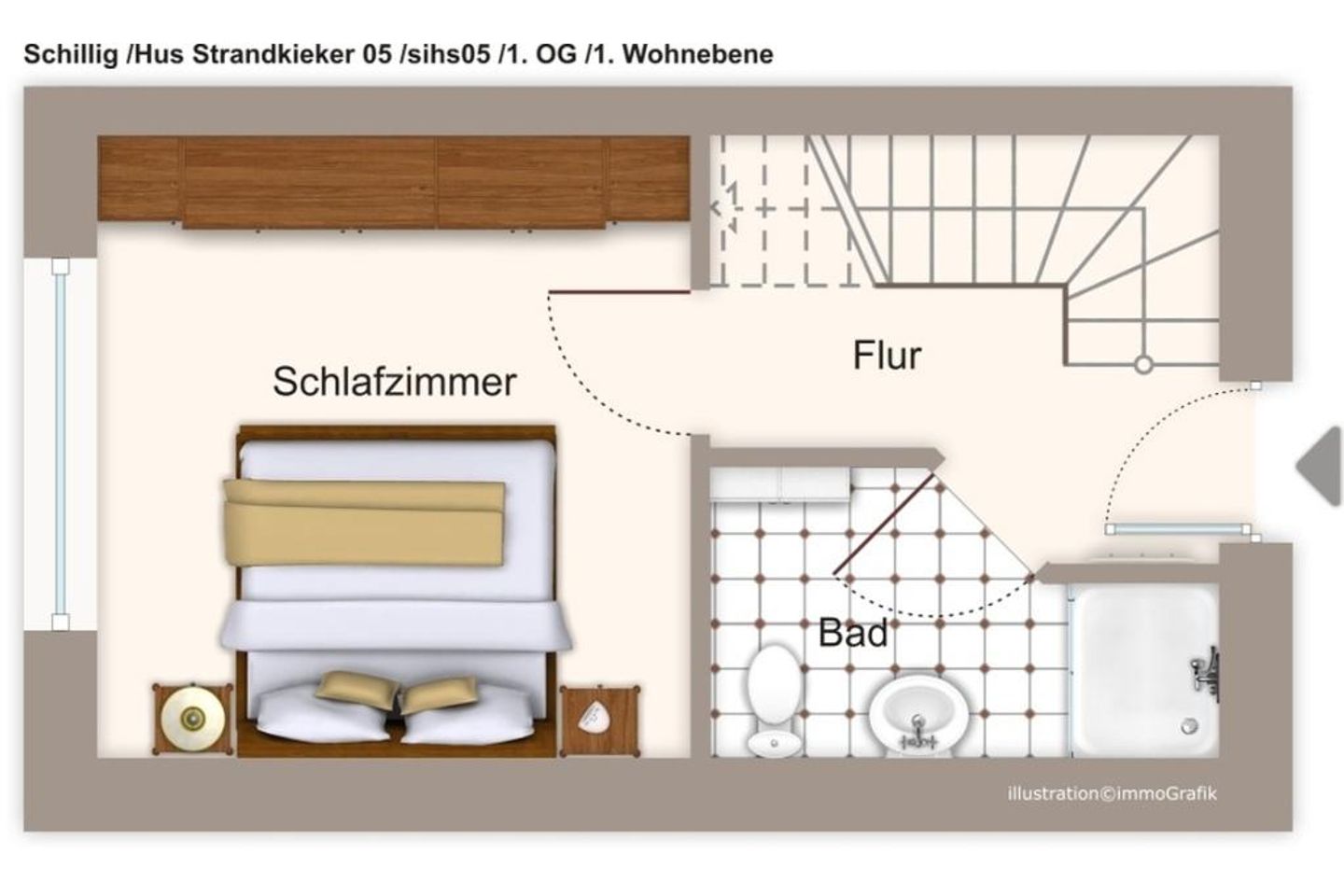 Hus Strandkieker Hus Strandkieker 05 Schillig - Grundriss