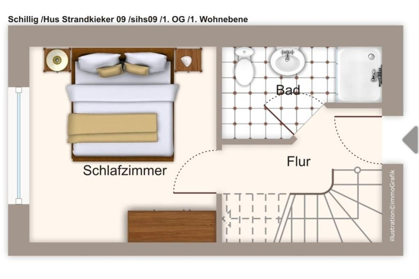 Hus Strandkieker Hus Strandkieker 09 Schillig - Grundriss