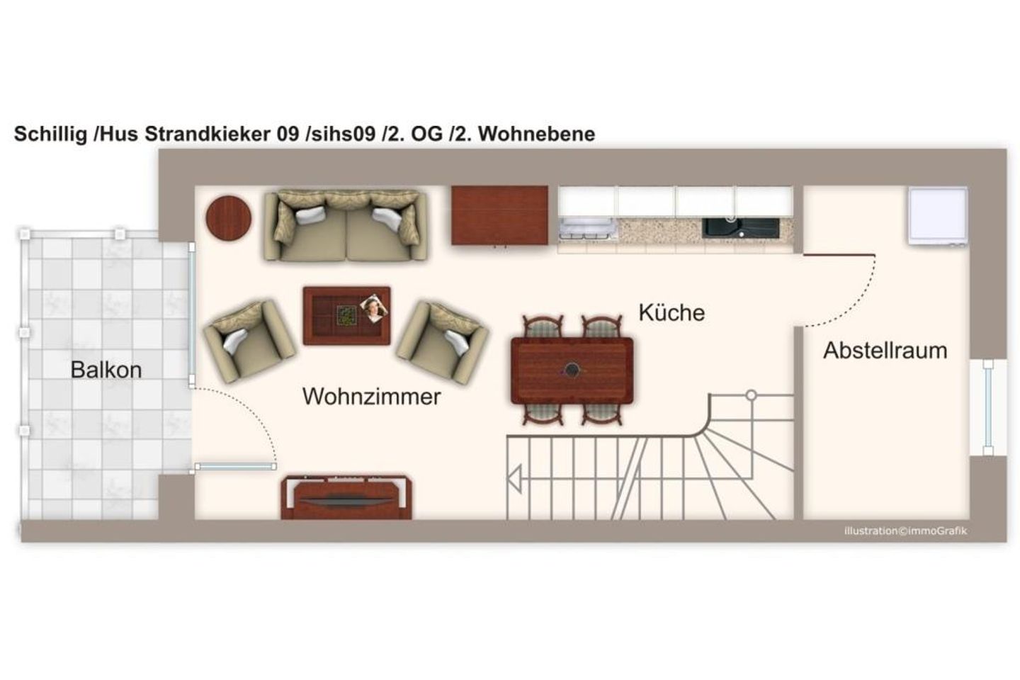 Hus Strandkieker Hus Strandkieker 09 Schillig - Grundriss