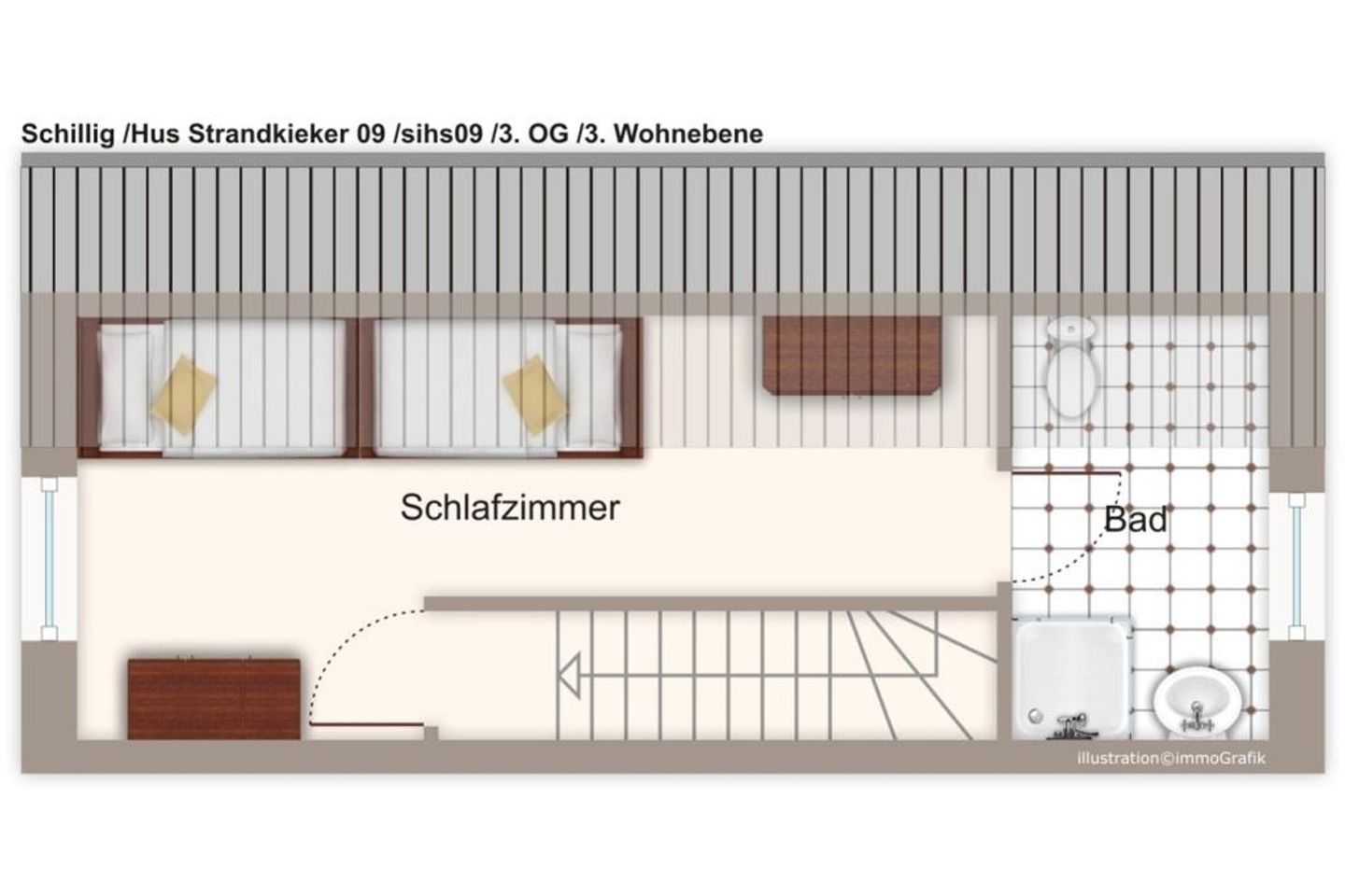 Hus Strandkieker Hus Strandkieker 09 Schillig - Grundriss