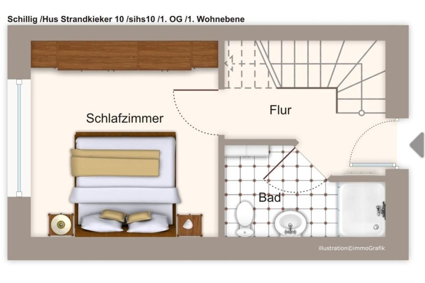 Hus Strandkieker Hus Strandkieker 10 Schillig - Grundriss