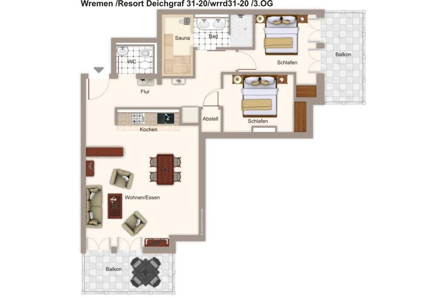 Resort Deichgraf Resort Deichgraf 31-20 Wremen - Grundriss