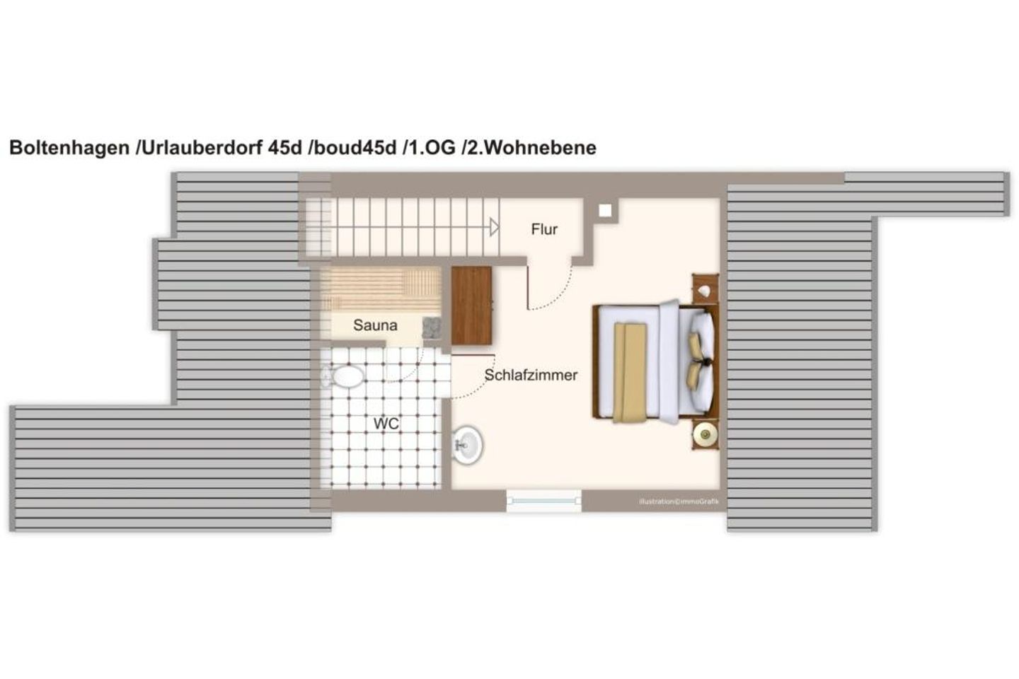 Urlauberdorf Urlauberdorf 45d Boltenhagen - Grundriss (Angaben ohne Gewähr)