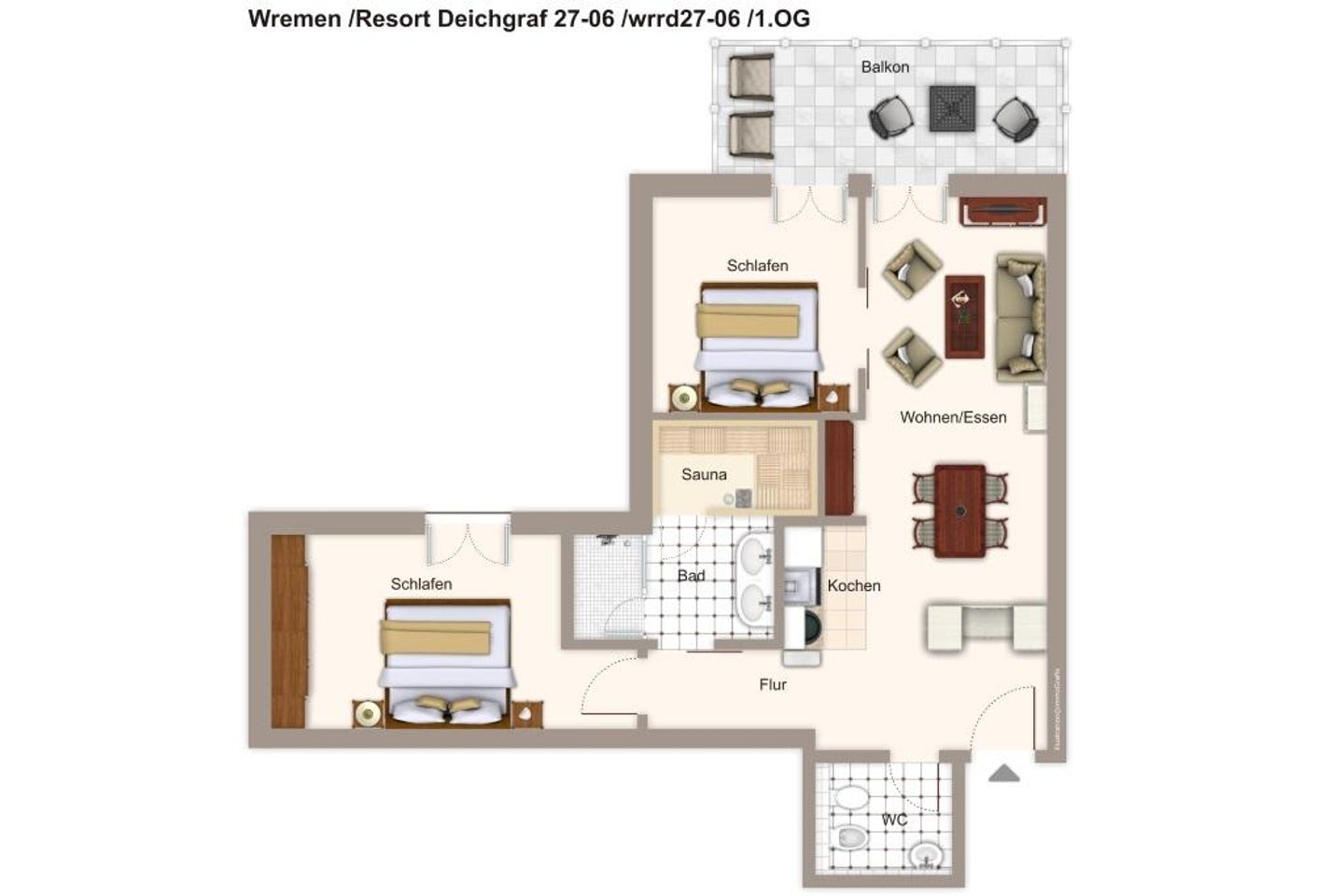 Resort Deichgraf Resort Deichgraf 27-06 Wremen - Grundriss