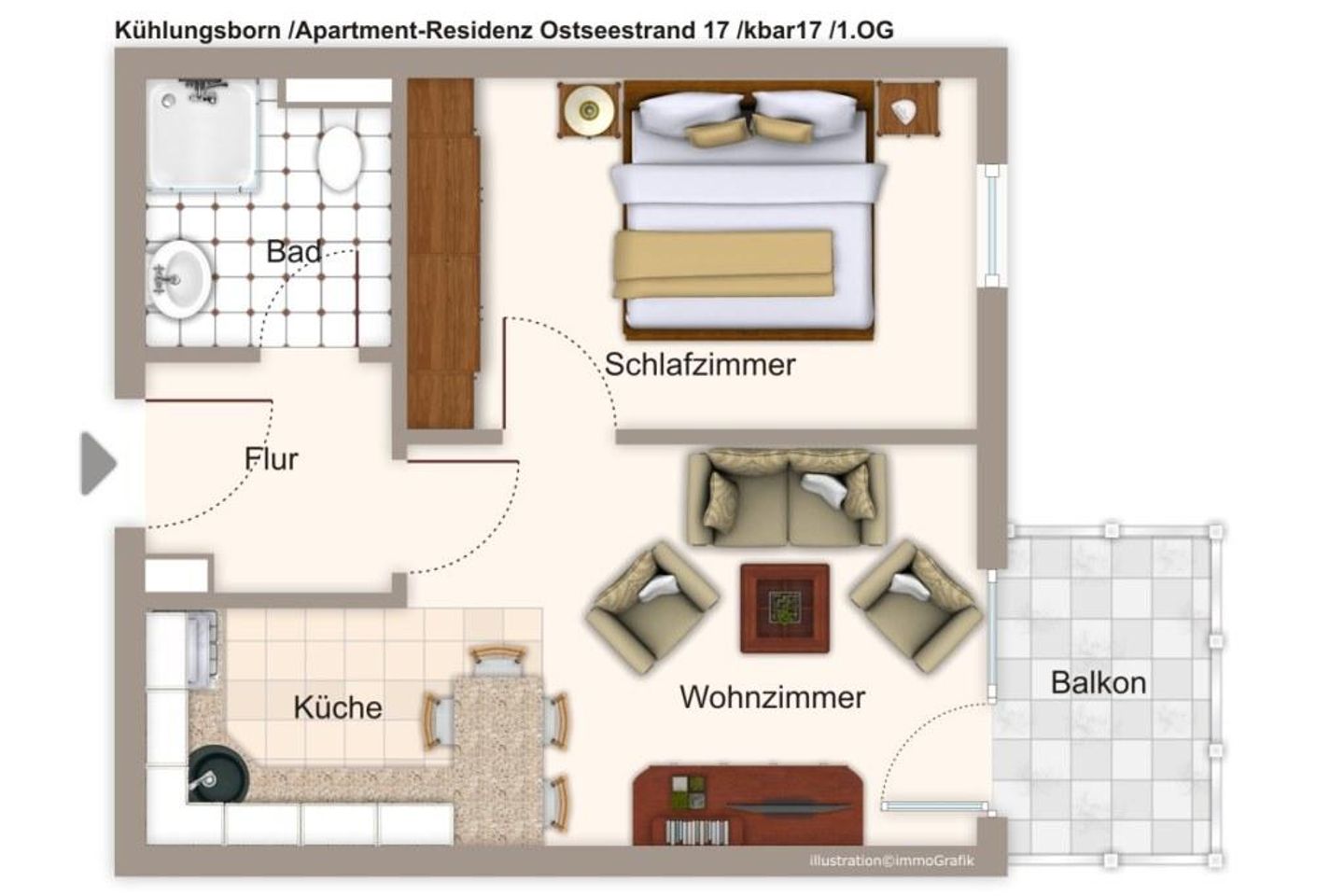 Apartment-Residenz Ostseestrand Apartment-Residenz Ostseestrand 17 Kühlungsborn - Grundriss