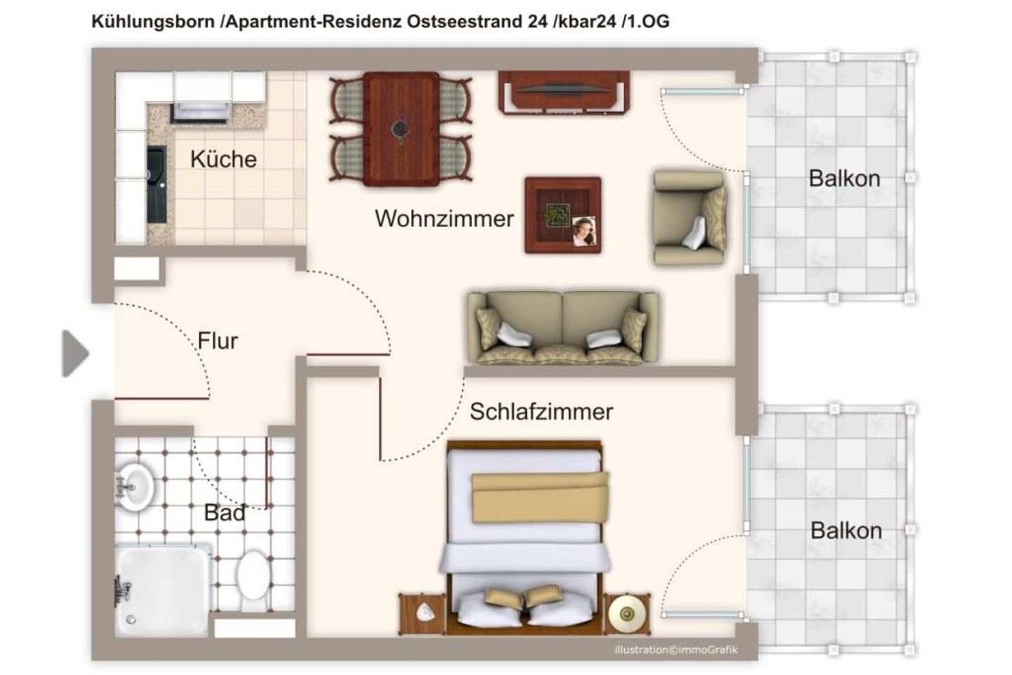 Apartment-Residenz Ostseestrand Apartment-Residenz Ostseestrand 24 Kühlungsborn - Grundriss