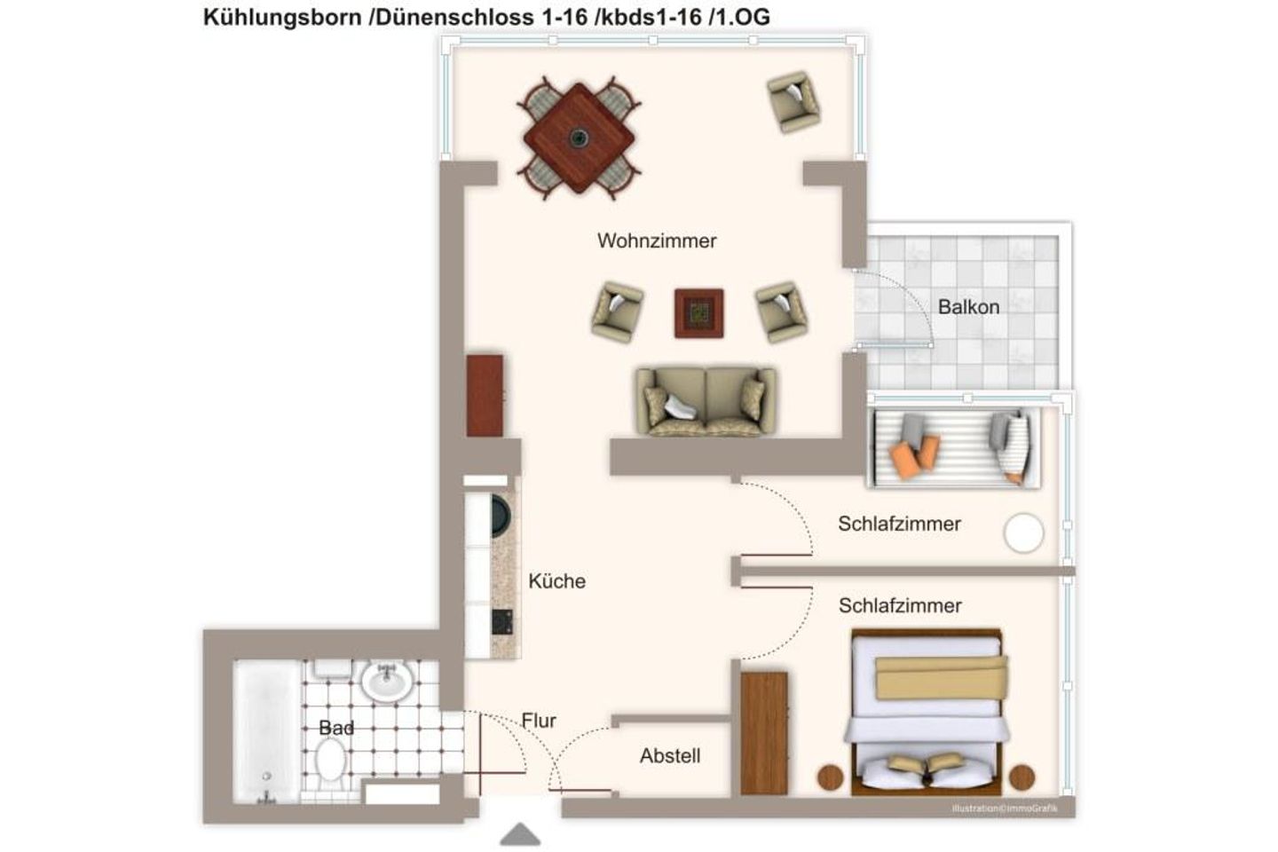 Dünenschloss Dünenschloss 1-16 Kühlungsborn - Grundriss