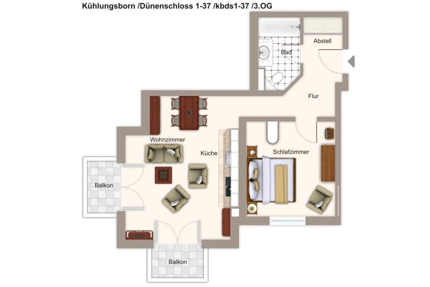 Dünenschloss Dünenschloss 1-37 Kühlungsborn - Grundriss