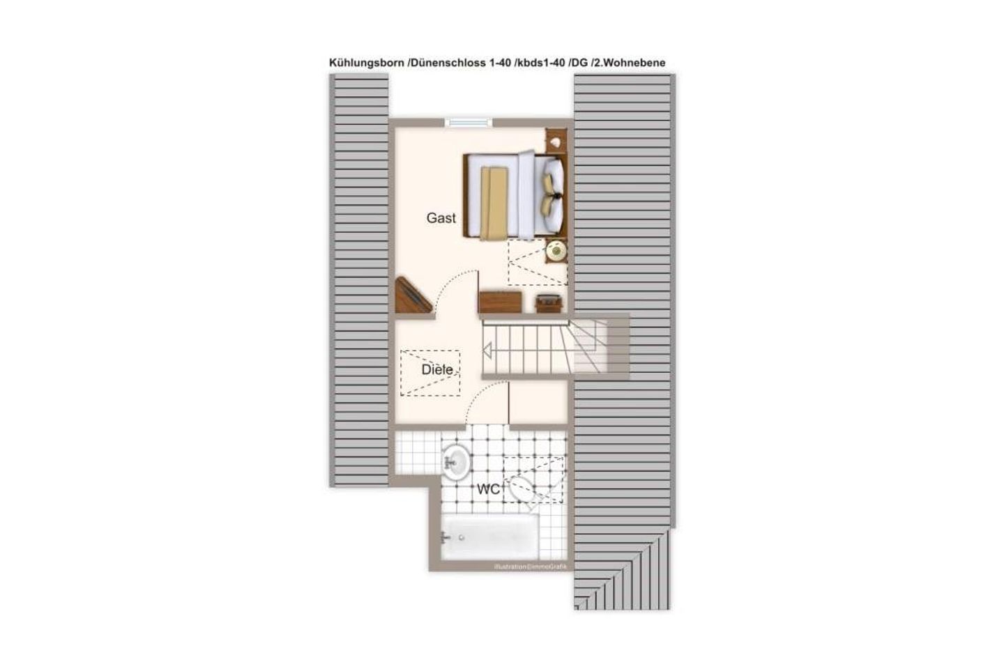 Dünenschloss Dünenschloss 1-40 Kühlungsborn - Grundriss