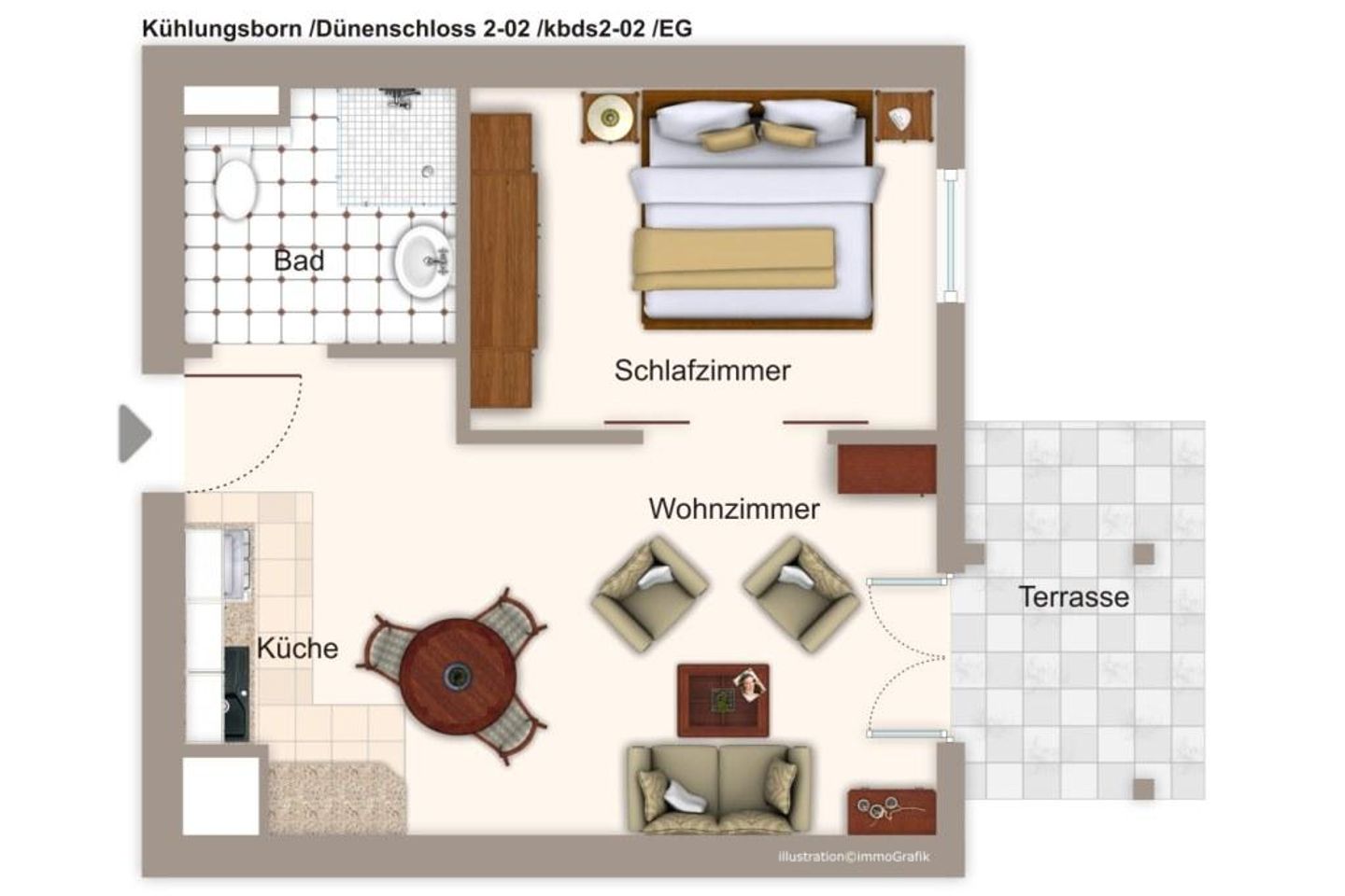 Dünenschloss Dünenschloss 2-02 Kühlungsborn - Grundriss