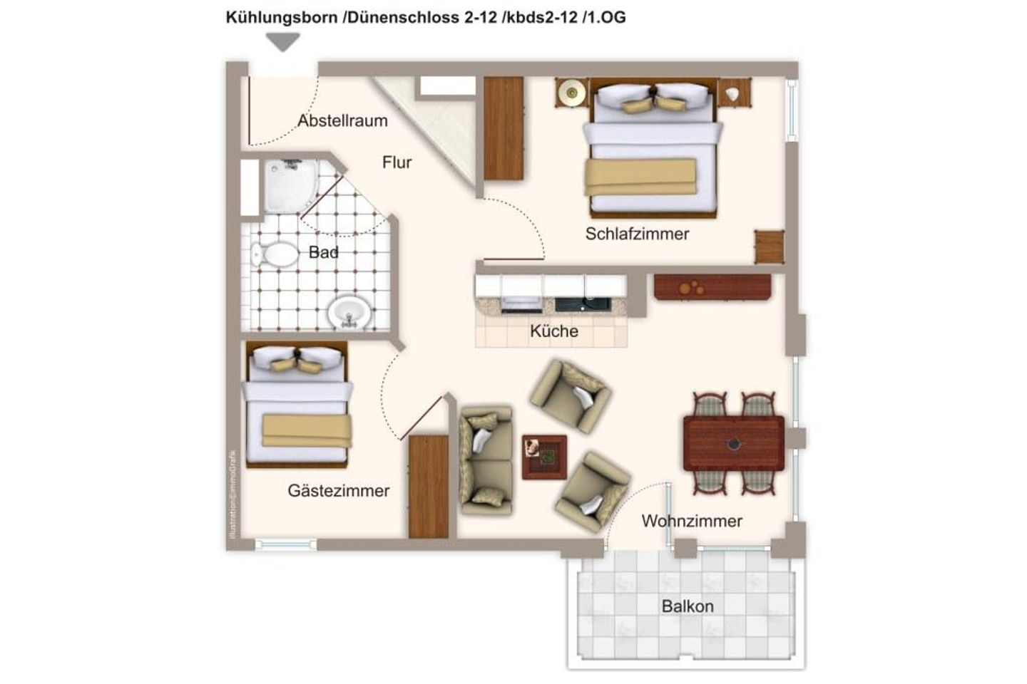 Dünenschloss Dünenschloss 2-12 Kühlungsborn - Grundriss