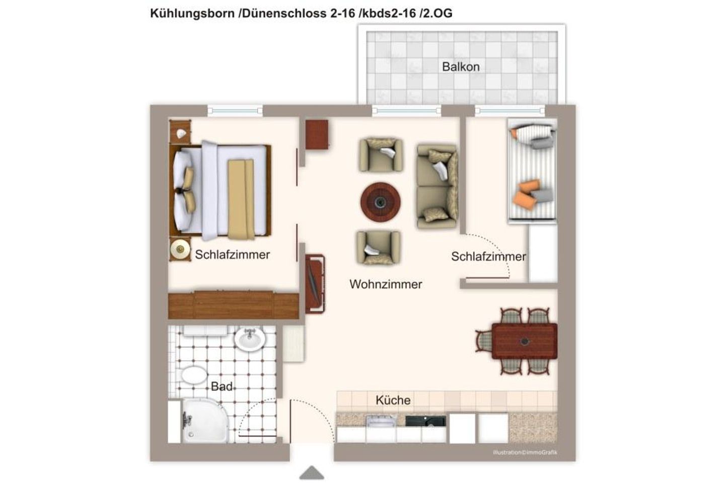 Dünenschloss Dünenschloss 2-16 Kühlungsborn - Grundriss