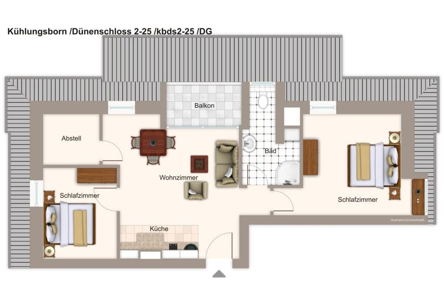 Dünenschloss Dünenschloss 2-25 Kühlungsborn - Grundriss